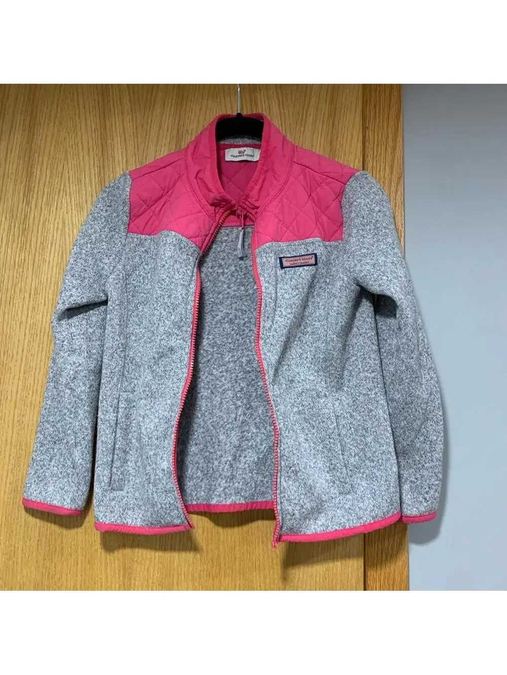 Vineyard Vines Girl's Full Zip Fleece Jacket - Size Small (7/8)